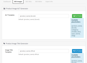 RM//VorteX SEO PRO image SEO management interface for OpenCart featuring automated ALT generation, image title optimization, SEO filename structures, and scalable image SEO operations.